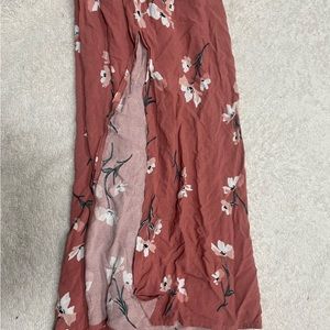 Mauve Floral Sleeveless Dress